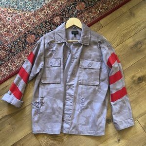 Distressed Utility Jacket (Top Shop)